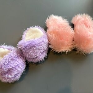 American Girl Doll fuzzy slippers